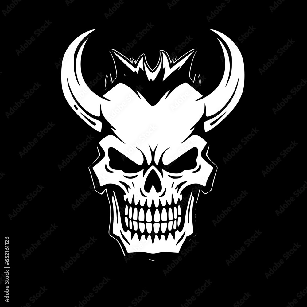 Skull - Minimalist and Flat Logo - Vector illustration Skull - Minimalist and Flat Logo - Vector illustration