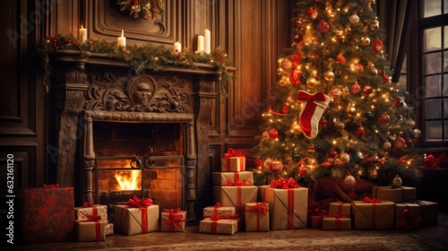 Christmas Beside the Fireplace