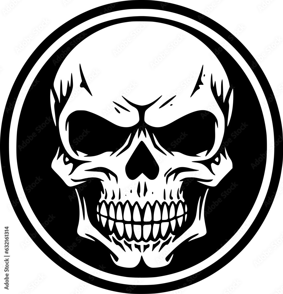 Skull - Minimalist and Flat Logo - Vector illustration Skull - Minimalist and Flat Logo - Vector illustration