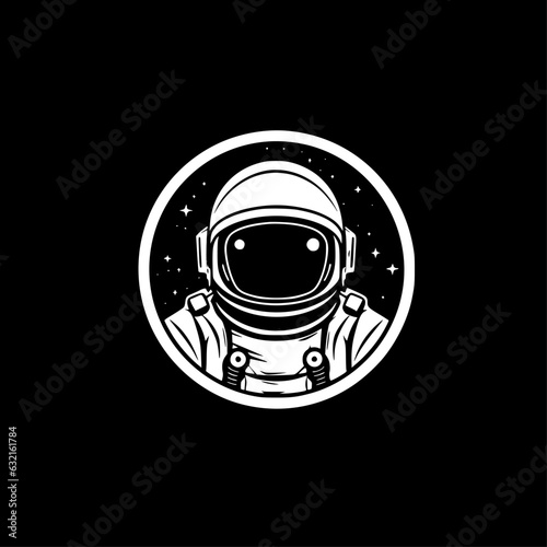Astronaut - Minimalist and Flat Logo - Vector illustration