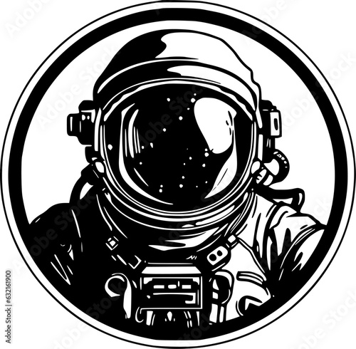 Astronaut - High Quality Vector Logo - Vector illustration ideal for T-shirt graphic