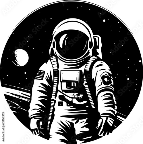 Astronaut - High Quality Vector Logo - Vector illustration ideal for T-shirt graphic