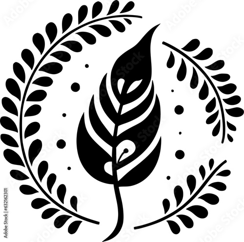 Boho | Black and White Vector illustration