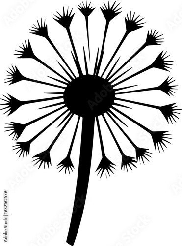 Dandelion | Minimalist and Simple Silhouette - Vector illustration