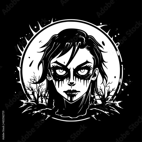 Fantasy | Black and White Vector illustration