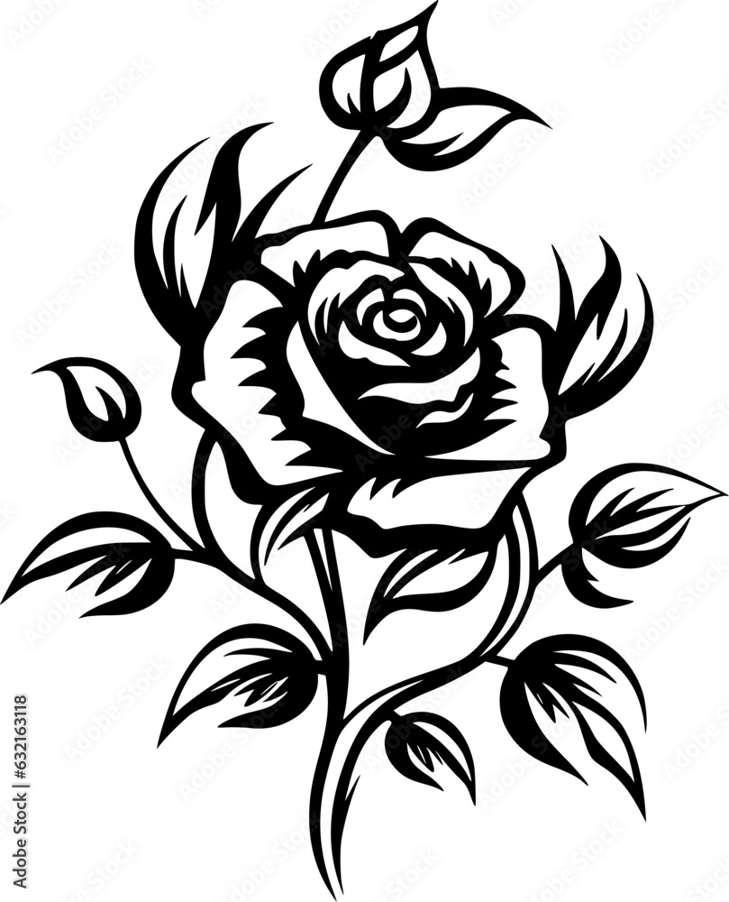 Flowers - Minimalist and Flat Logo - Vector illustration Flowers - Minimalist and Flat Logo - Vector illustration