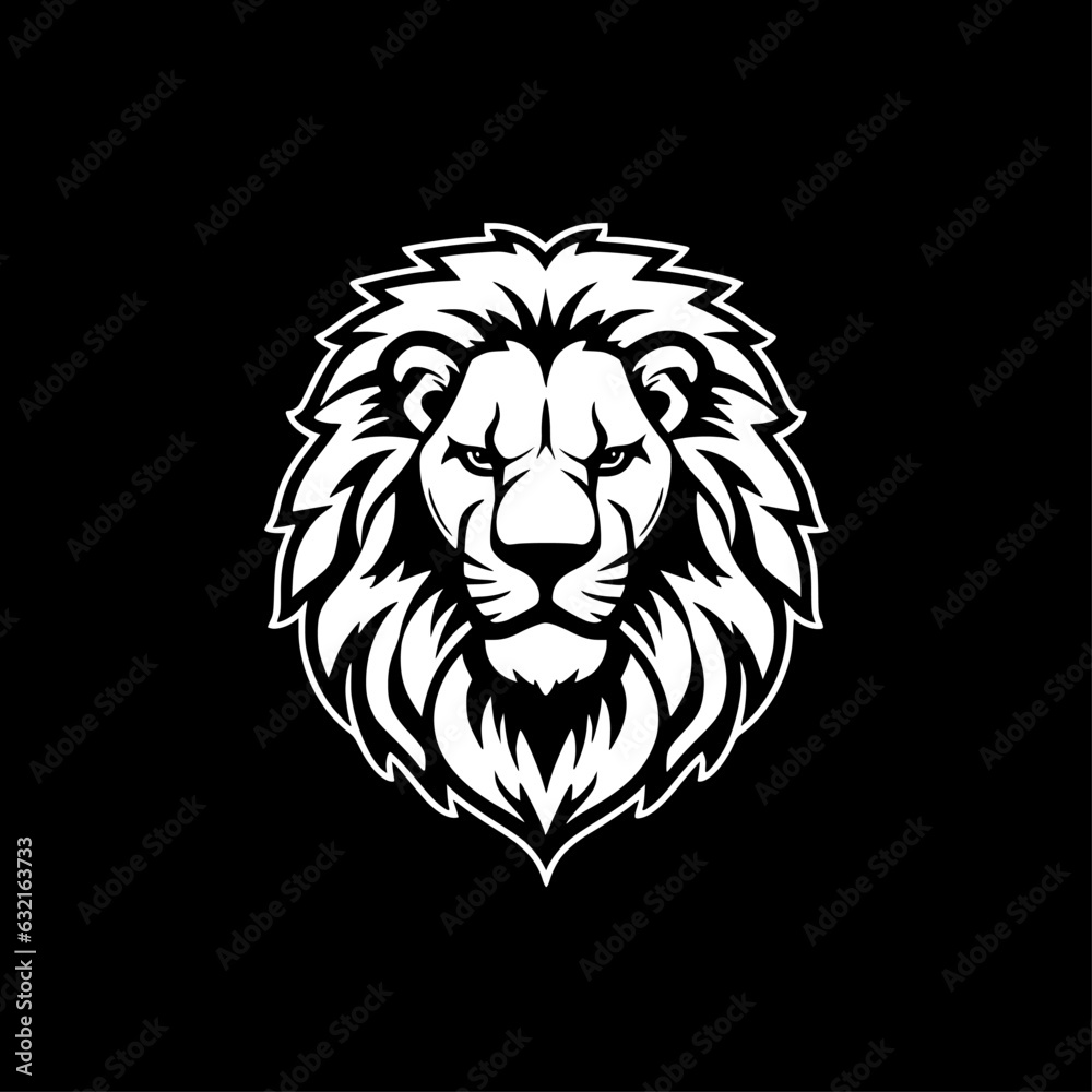 Obraz premium Lion | Minimalist and Simple Silhouette - Vector illustration