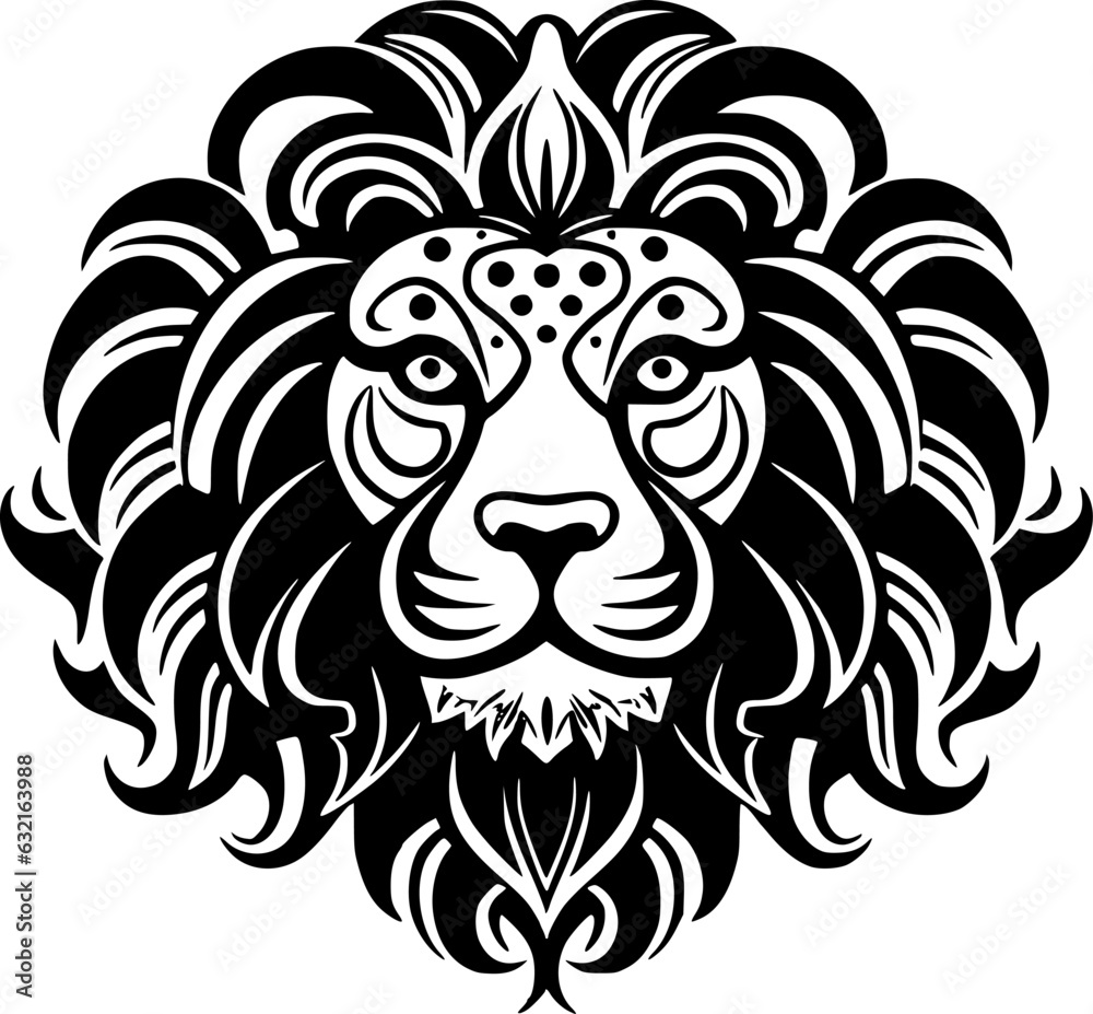 Lion | Minimalist and Simple Silhouette - Vector illustration