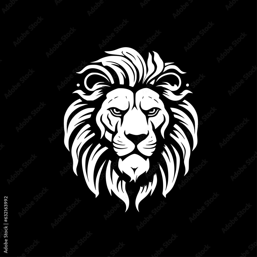 Lion | Black and White Vector illustration Lion | Black and White Vector illustration