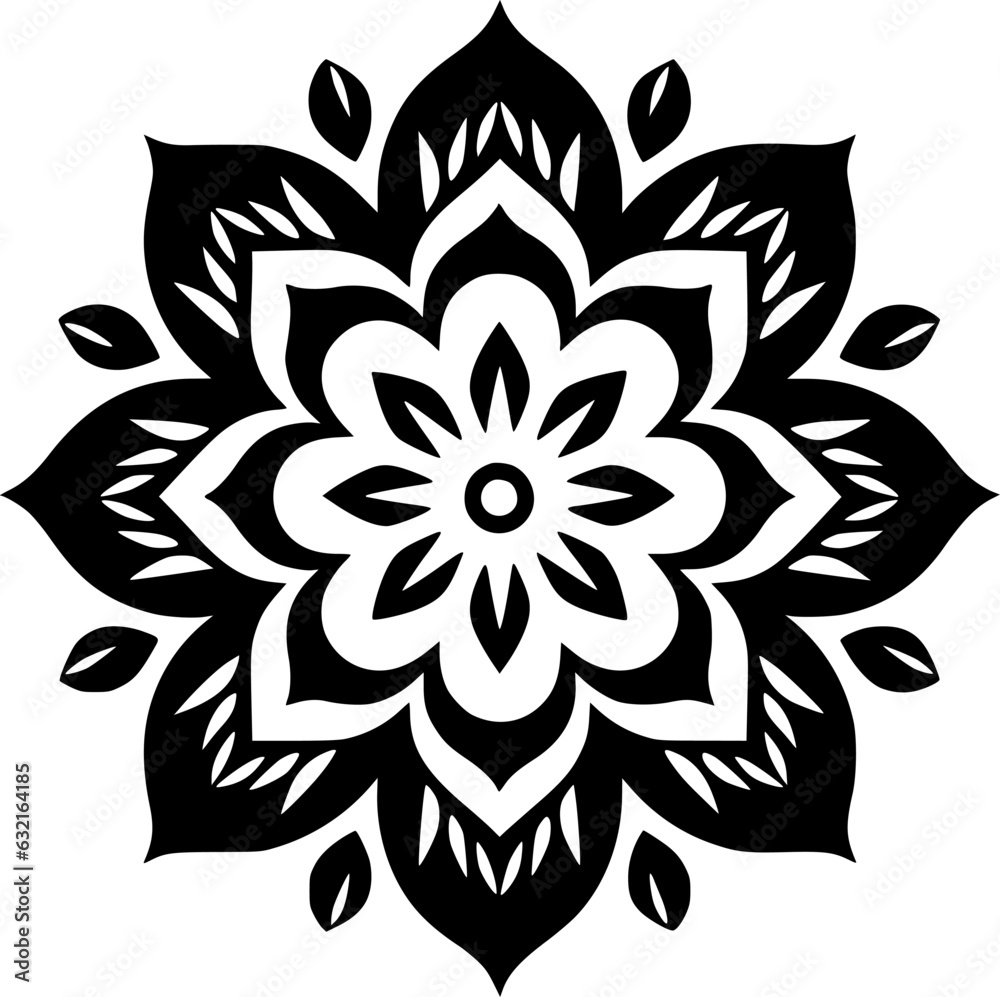 Fototapeta premium Mandala - High Quality Vector Logo - Vector illustration ideal for T-shirt graphic