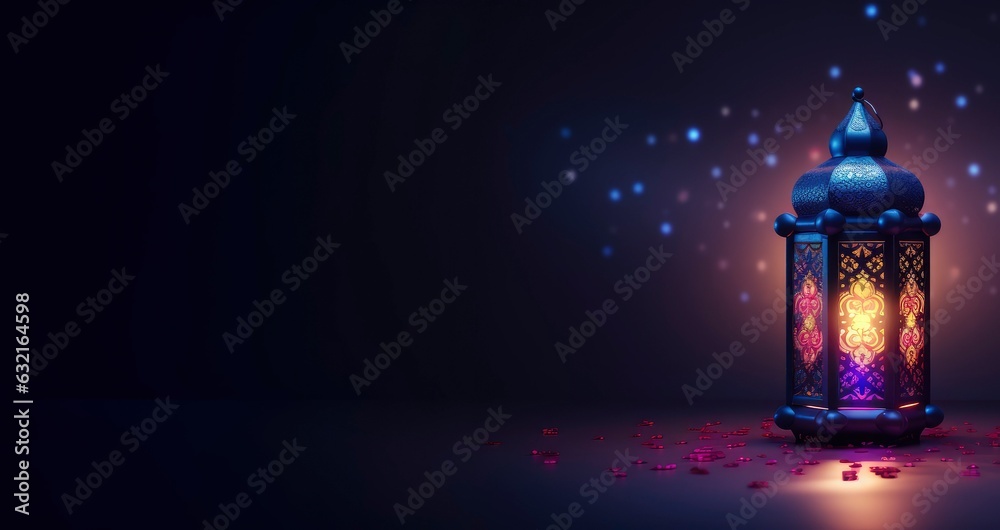 Islamic greeting Eid Mubarak cards for Muslim Holiday. Arabic Ramadan Lantern .Decoration lamp, Generative AI Islamic greeting Eid Mubarak cards for Muslim Holiday. Arabic Ramadan Lantern .Decoration lamp, Generative AI