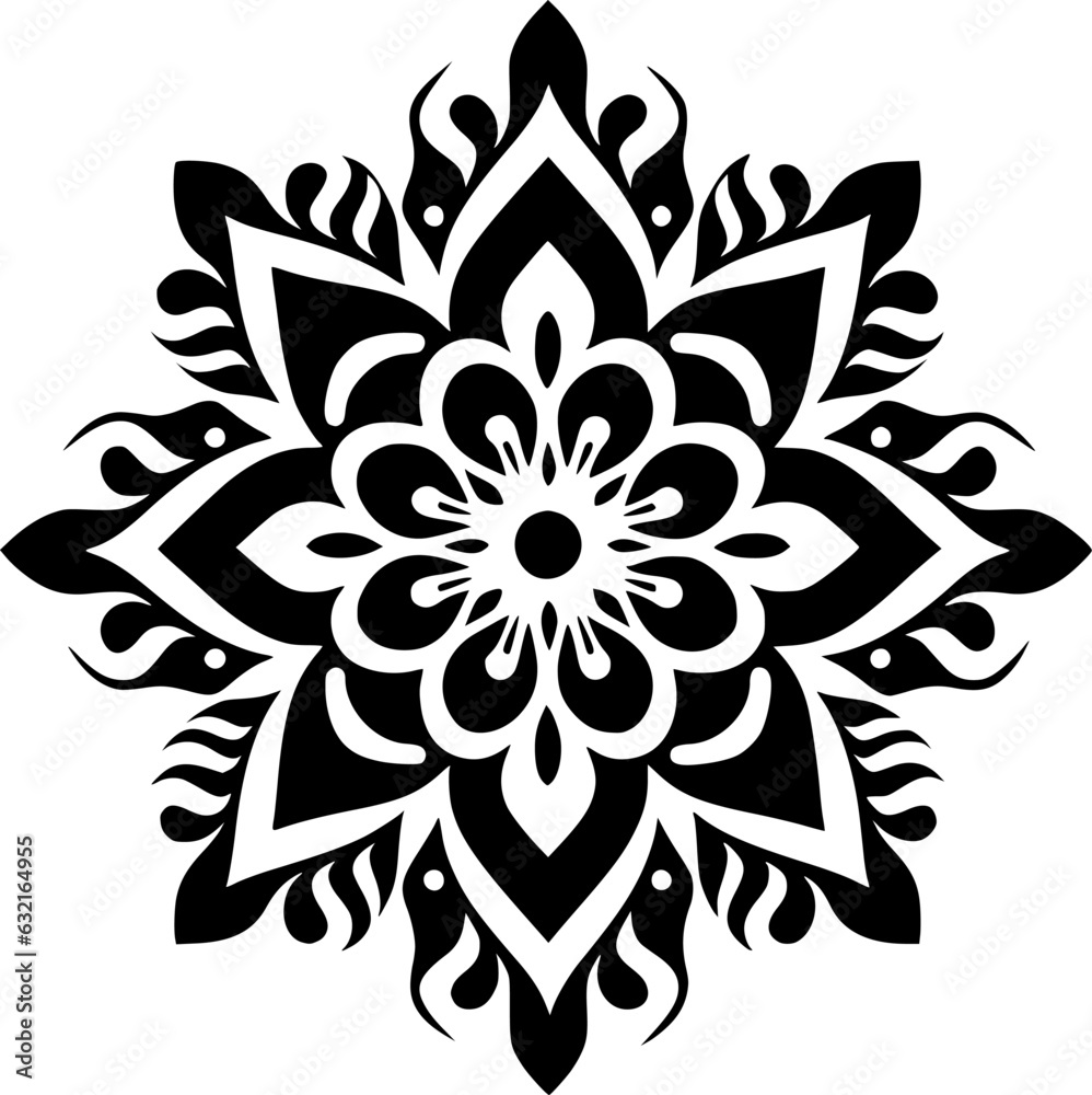 Mandala - Minimalist and Flat Logo - Vector illustration Mandala - Minimalist and Flat Logo - Vector illustration