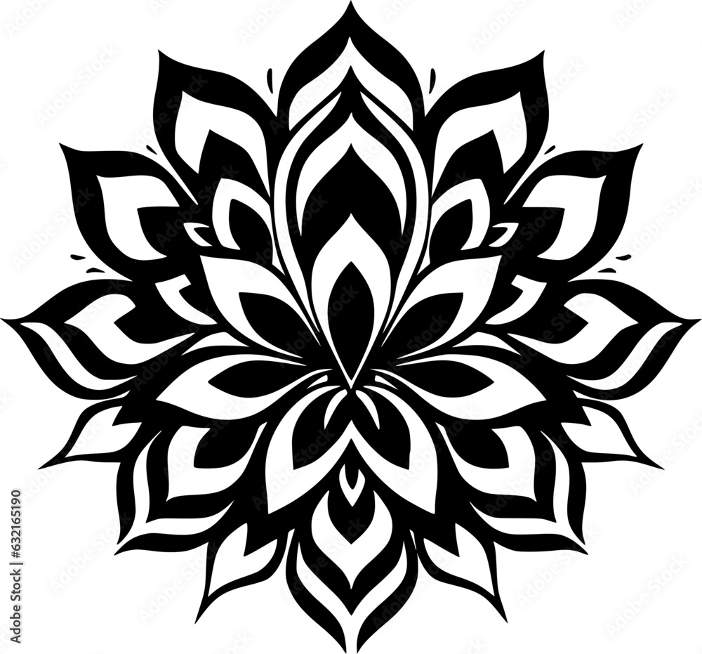 Mandala - Minimalist and Flat Logo - Vector illustration Mandala - Minimalist and Flat Logo - Vector illustration