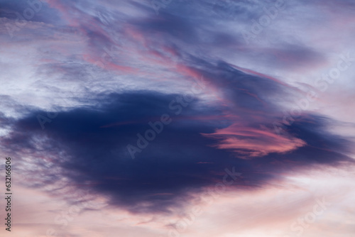 Sunset clouds in the sky