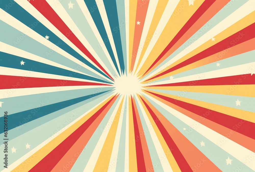 Retro background with curved, rays or stripes in the center. Sunburst or sun burst retro background, Generative AI Retro background with curved, rays or stripes in the center. Sunburst or sun burst retro background, Generative AI