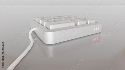 Moscow, Russia - March 11 2023: Keyboard, CG