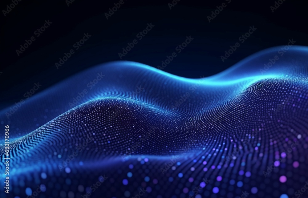 blue wave light screen gradient texture background abstract technology