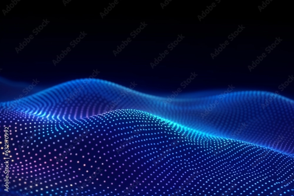 blue wave light screen gradient texture background abstract technology