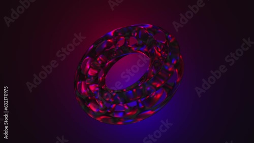 Moscow, Russia - March 06 2023: The Mobius strip, CG