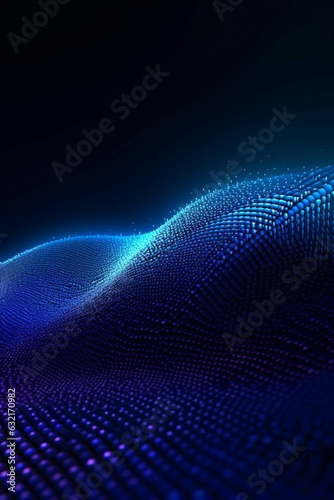 blue wave light screen gradient texture background abstract technology