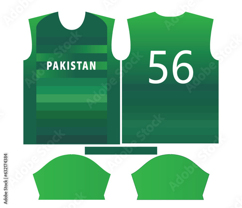 Pakistan cricket team sports kid design or pakistan cricket jersey design
