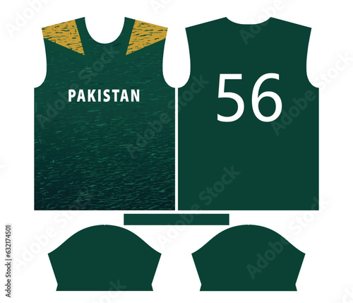 Pakistan cricket team sports kid design or pakistan cricket jersey design