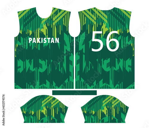 Pakistan cricket team sports kid design or pakistan cricket jersey design