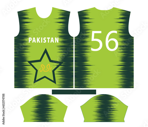 Pakistan cricket team sports kid design or pakistan cricket jersey design