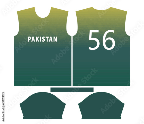Pakistan cricket team sports kid design or pakistan cricket jersey design