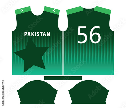 Pakistan cricket team sports kid design or pakistan cricket jersey design