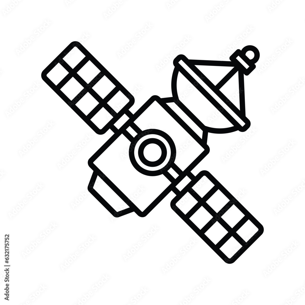 satellite icon vector design template in white background satellite icon vector design template in white background