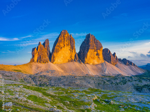 Alpengl  hen - Drei Zinnen Panorama - Dolomiten