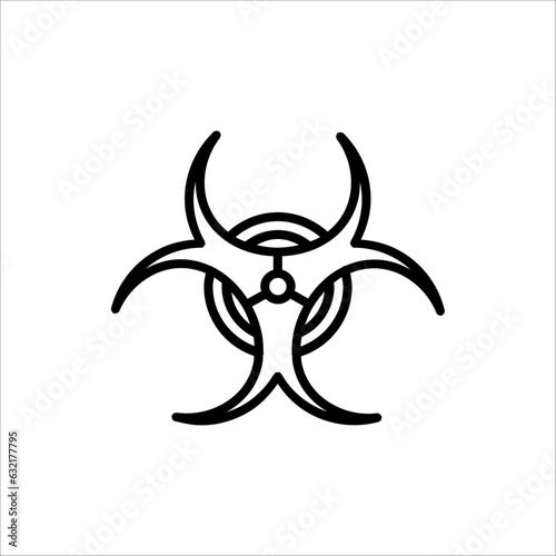 Biohazard icon. Biohazard symbol. isolated on white background