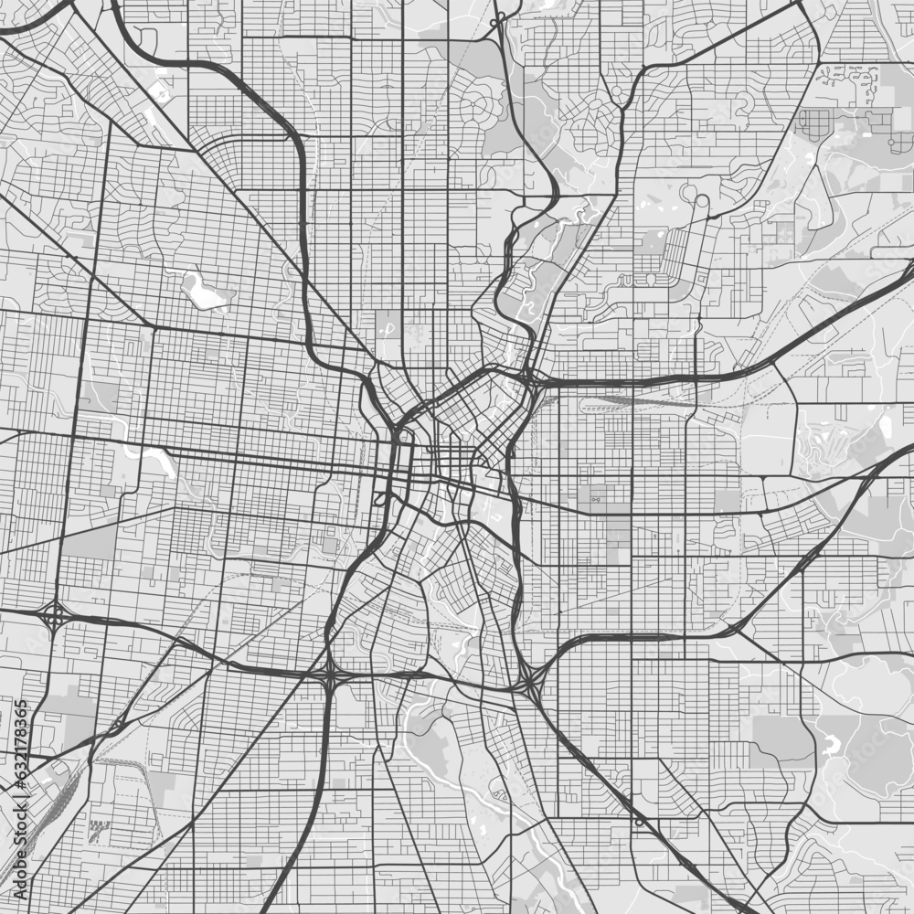 Naklejka premium Map of San Antonio, USA