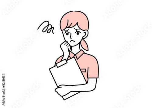 困っている女性介護士・看護師