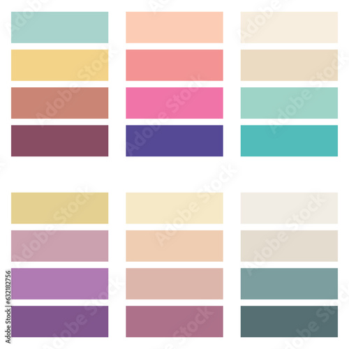 Color palette. Color shades. Trend colors. Vector illustration © Mohim