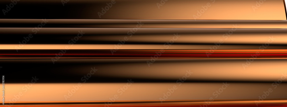 Horizontal stripes on the box bronze metallic Elegant and Modern 3D Rendering image background Horizontal stripes on the box bronze metallic Elegant and Modern 3D Rendering image background