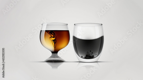glass of wine, ai, generated, ai generated photo