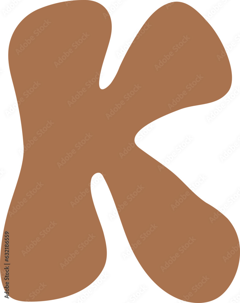 K Letters Retro Wavy Text Alphabet Groovy Font K Letters Retro Wavy Text Alphabet Groovy Font