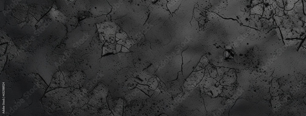 Dark black cement texture background. generative ai - obrazy, fototapety, plakaty 
