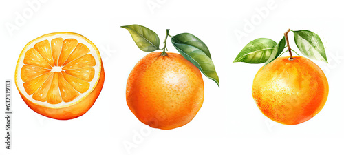 citrus orange watercolor