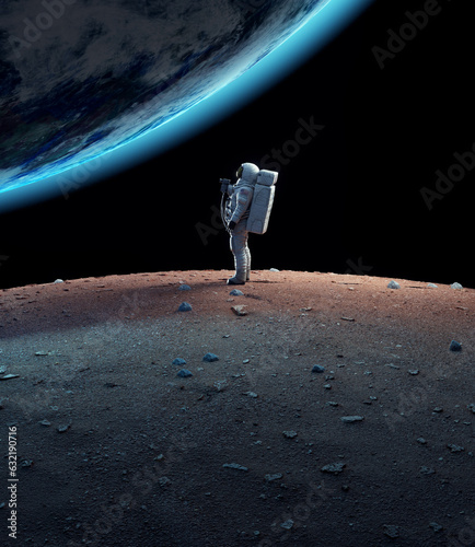 Astronaut standing in front...
