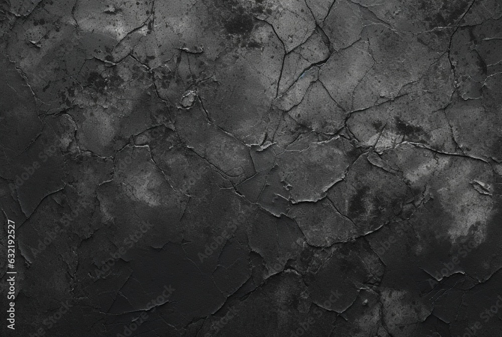 Obraz premium Dark black cement texture background. generative ai