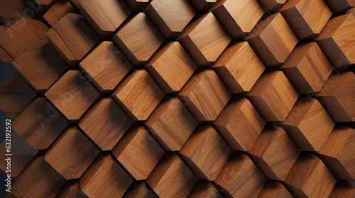 Fototapeta Naklejka Na Ścianę i Meble -  Lattice tiles on wooden oak background. Material wood oak texture.