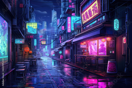 Pixel City Style Illustration