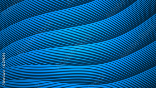Dark blue abstract background with wave style lines as the main element.