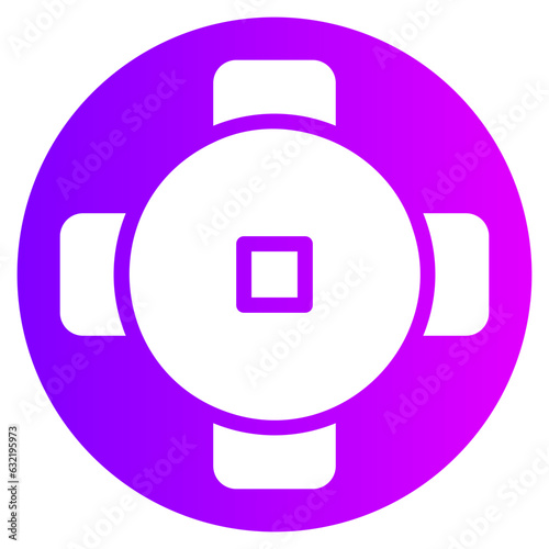 round table gradient icon