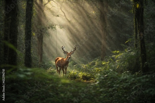 Wild Deer Deep Nature Jungle