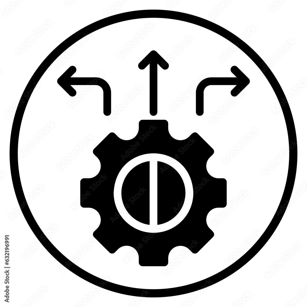 decision glyph icon