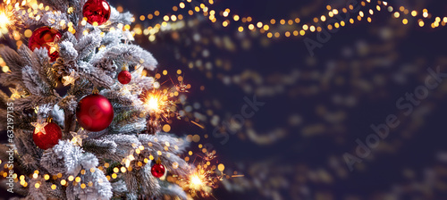 Obraz na płótnie Merry christmas and new year. congratulation w salonie